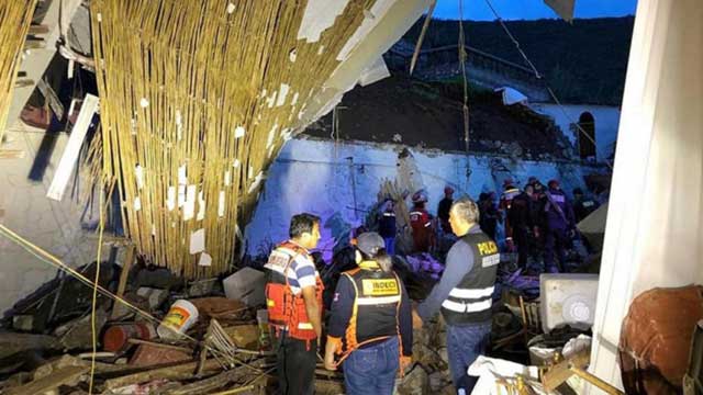 15 dead in mudslide at hotel in Peru: Mayor