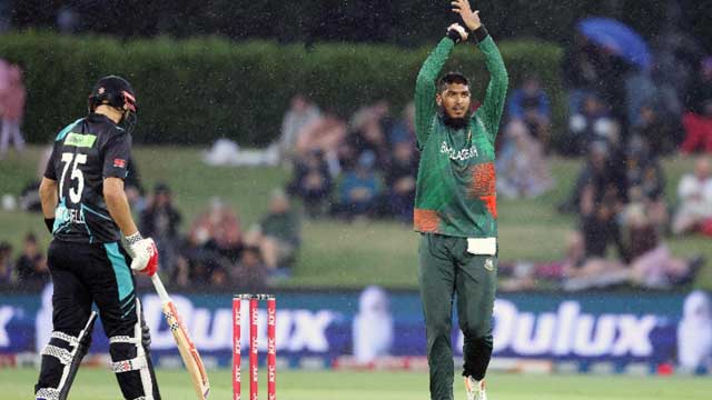 Bangladesh-New Zealand T20 abandoned due to rain