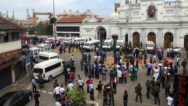 At least 25 killed in blasts at Sri Lankan churches, hotels