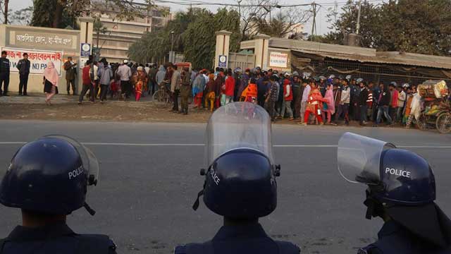 RMG workers still fearful of dismissal; security heightened in Ashulia