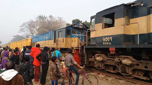 Dhaka's rail link with other parts became normal