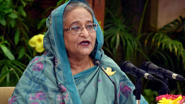 Sheikh Hasina unveiling AL’s 21-point manifesto