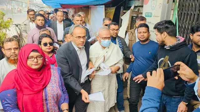 Rizvi continues mass campaign in Dhaka calling for election boycott