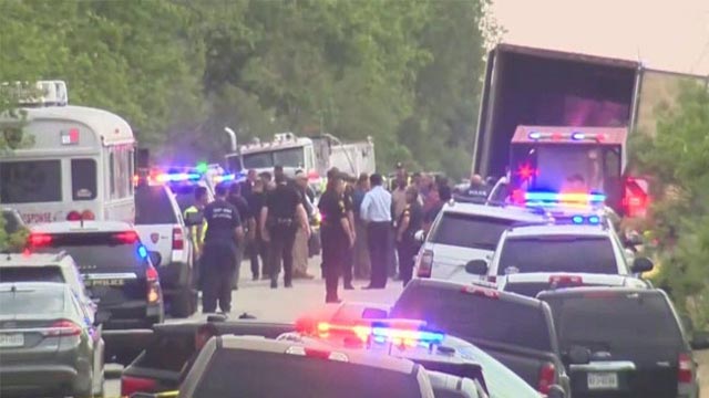 At least 46 migrants found dead in tractor-trailer in Texas