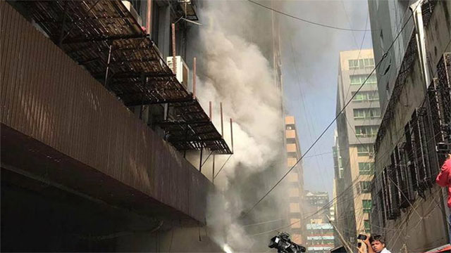 Fire breaks out at ETV building in Dhaka