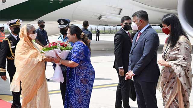 PM Hasina reaches New Delhi