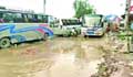 Rundown road in Khulna city irks commuters