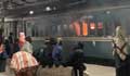 Train set on fire in Jaipurhat ahead of Victory Day