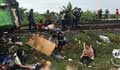 20 dead in Thailand bus-train collision