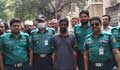 Journalist Samsuzzaman being taken from Kashimpur to Dhaka jail again