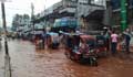 Rain, water logging create traffic jams in Gazipur