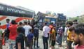 4 killed as bus rams into truck on Dhaka-Mawa highway