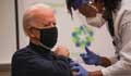 Biden gets coronavirus vaccine as US inoculation effort mounts