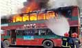 BRTC double decker torched in Mirpur