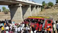 22 killed as bus falls off bridge in India's Madhya Pradesh