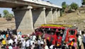 22 killed as bus falls off bridge in India's Madhya Pradesh