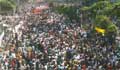 Thousands of BNP activists gather at Nayapaltan for grand rally