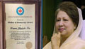 Khaleda Zia honoured as ‘Mother of Democracy’