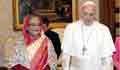 Hasina meets Pope Francis