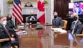 Biden holds first foreign meeting with Canada's Justin Trudeau