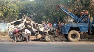 Three killed in accident on Dhaka-Sylhet Highway