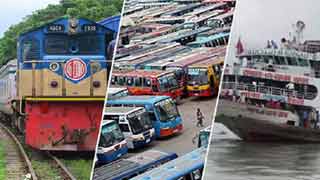 Buses, trains, launches start operating at half capacity