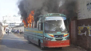 Six buses set on fire in capital