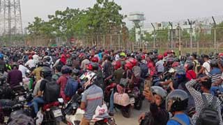 Motorbikes start plying Padma Bridge