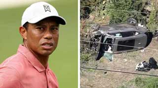 Tiger Woods in hospital after major car crash