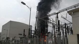 Shahjibazar power plant in Habiganj catches fire