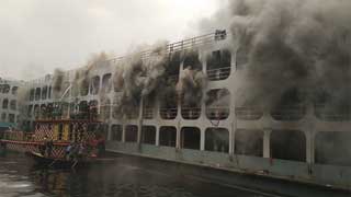 Fire breaks out in launch at Sadarghat