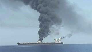 Iran oil tanker hit by two missiles off Saudi coast