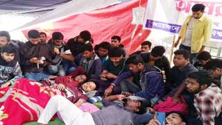 Hunger strike for polls deferment at DU