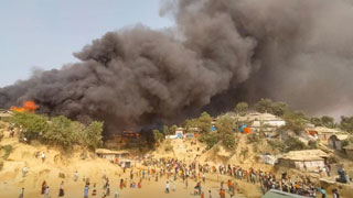 Seven killed in massive fire at Rohingya camp
