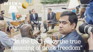 "In the US, I enjoy the true meaning of press freedom"