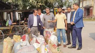 1488 kg sand found in govt wheat consignment; 3 arrested