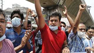 Protest erupts in Dhaka demanding lockdown lift