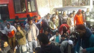BRTC staffers go on strike, demand arrears