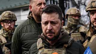 Zelensky says Ukraine wants to show the world what happened in Bucha