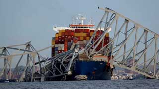 Major US bridge in Baltimore collapses as ship ploughs into pylon