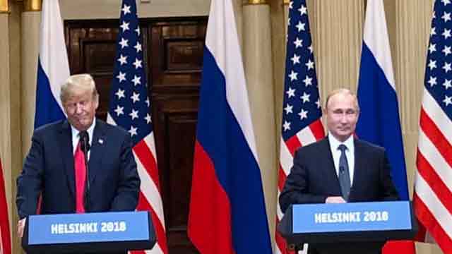Trump declines to denounce Putin over election meddling