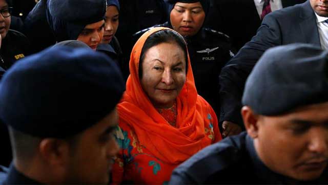 Wife of Malaysian ex-PM charged with money-laundering