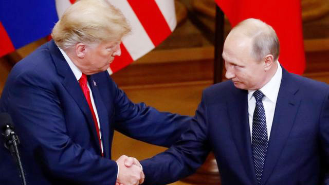 Trump denies hiding detail of Putin summit talks from staff