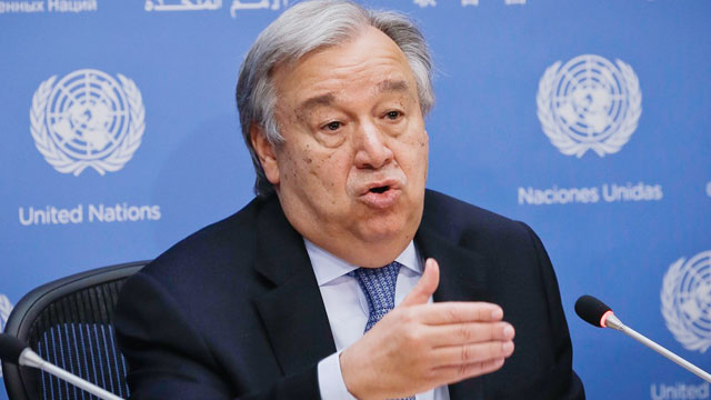 World is losing the race on climate change: UN chief