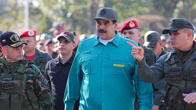 As West turns on him, Venezuela's Maduro flexes military muscle