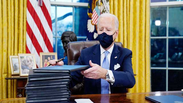 President Biden in action: 30 executive orders signed in his three days