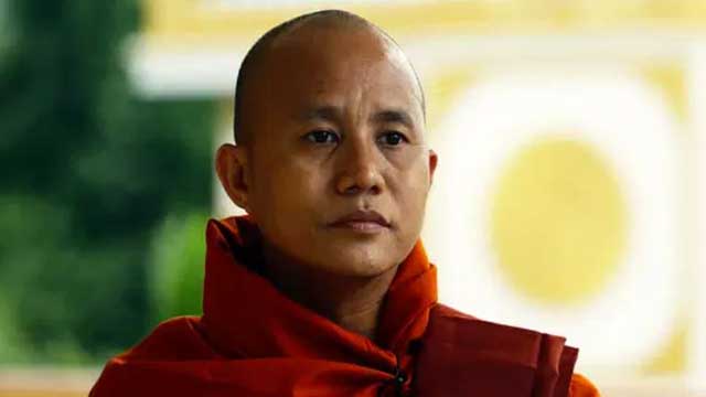 Myanmar’s military honours anti-Muslim monk, frees prisoners