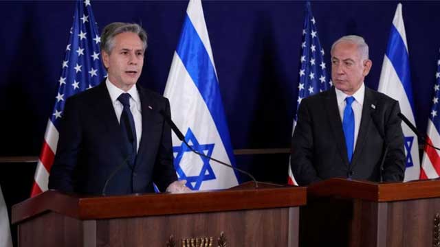 Blinken tells Netanyahu in Israel: US not going anywhere
