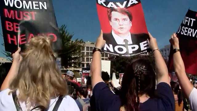 Brett Kavanaugh: Hundreds arrested in Supreme Court protest