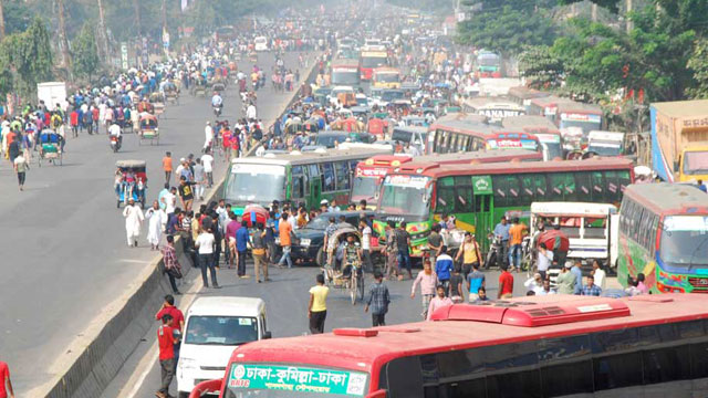 Commuters suffer as no bus runs in various dists
